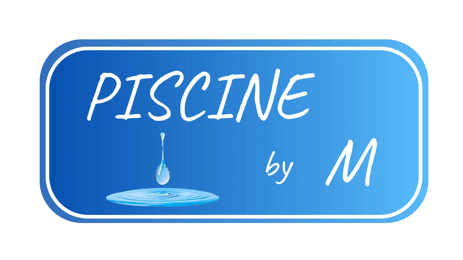 logo piscine by m pisciniste