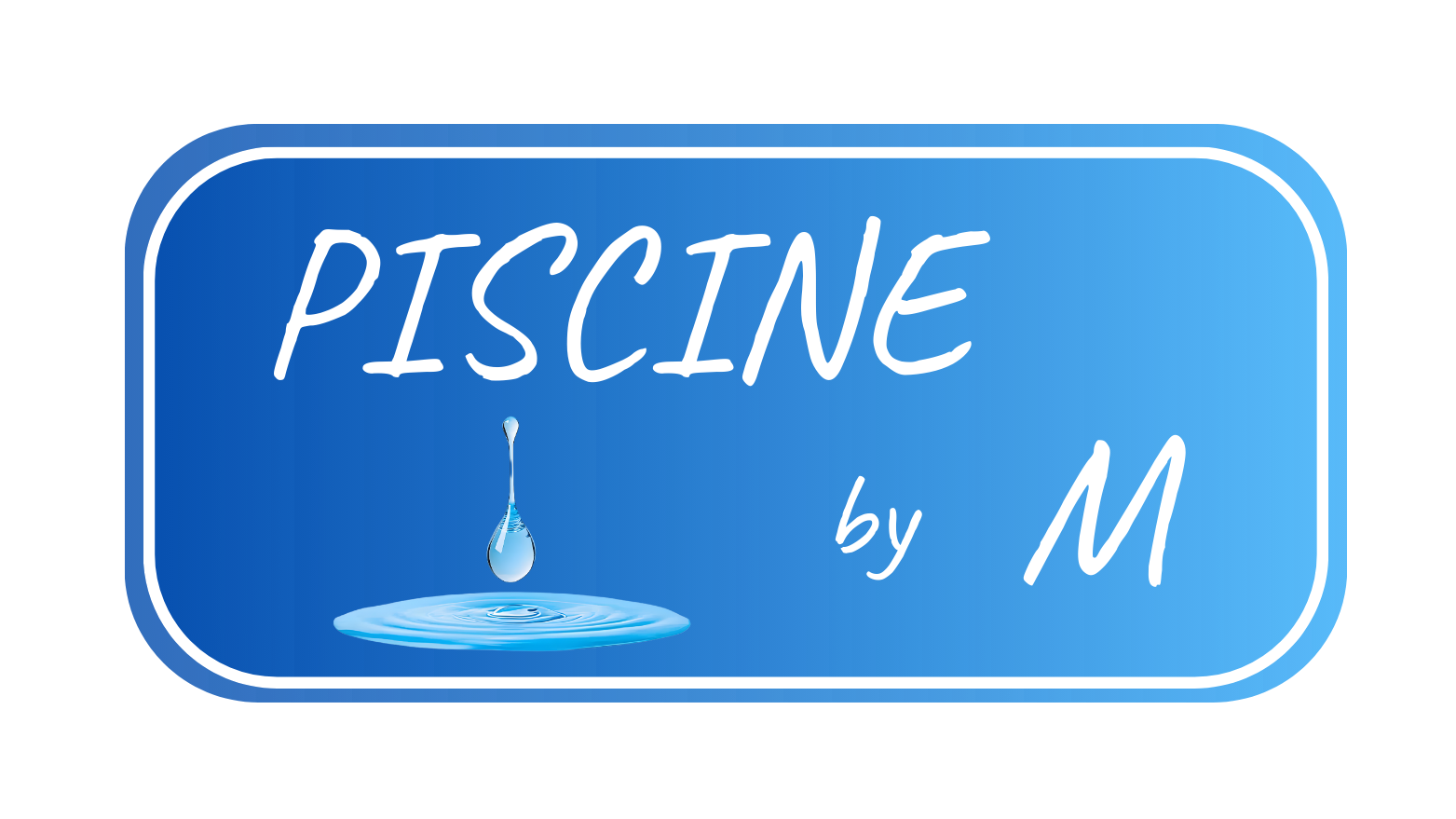 logo piscine by m pisciniste
